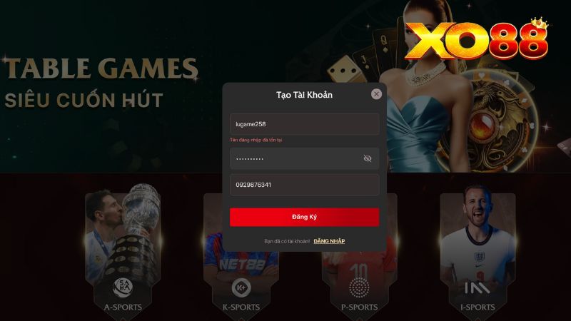 Game thủ phải sáng tạo username độc nhất không trùng ai mới tạo được tài khoản